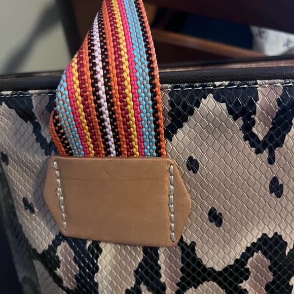 Consuela Margot Snake Print Tote with Multicolor Straps - Picture 6 of 11